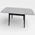 Mid-Century Modern Space Age Black & White Formica Draw Leaf Extending Dining Table For Sale - Image 10 of 10
