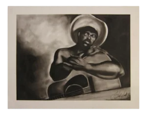 Stanley Clark Untitled Naturalistic Portrait of a Musician
