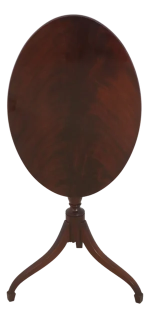 Baker Colonial Williamsburg Mahogany Tilt Top Occasional Table