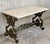 Mid 19th Century French Solid Cast Iron French Scrolling "Butterfly" Coffee Table with Marble Top For Sale - Image 17 of 18