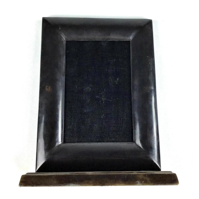 Contemporary 1920s Art Deco Era Hand Formed Solid Bronze Photo Frame For Sale - Image 3 of 8