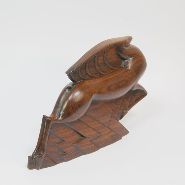 Wood Jacques Adnet, Sculpture of a Gazelle, 1920s, Wood For Sale - Image 7 of 9