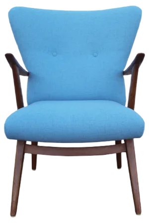 Vintage Light Blue Armchair, 1950s