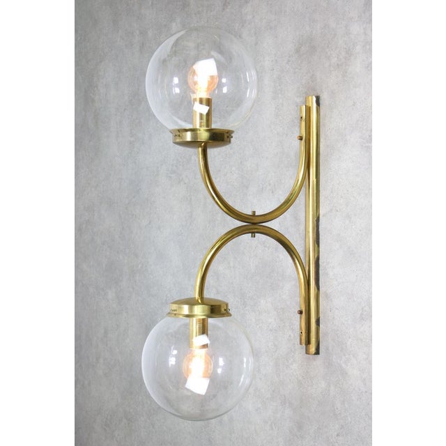 Large Mid-Century Italian Brass Wall or Ceiling Lamp, 1960s For Sale - Image 15 of 16