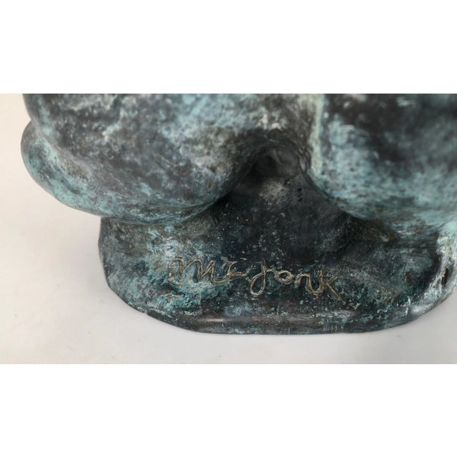 Metal Circa 1961 Bronze Sculpture “Triton and Nereid” by Dutch Artist Nic Jonk - For Sale - Image 7 of 13