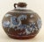 Chinese 18th Century Chinese Export Kendi Jug Vessel Brown Purple Clay & Blue & White Feng Huang For Sale - Image 3 of 12