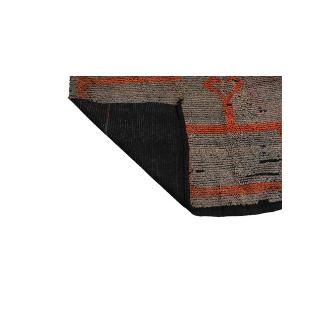 1960s Vintage Decorative Turkish Tulu Rug - 5`0″ X 6`7″ For Sale - Image 5 of 6