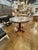 This 19th c. Italian Walnut Center Table is a stunning piece . Featuring a pretty wood base and original marble. Lovely!...