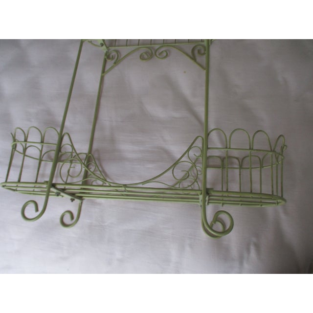Vintage Ornate French Wire Two Tier Table Top Planter For Sale - Image 4 of 9