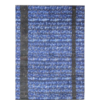 Large Blue Swedish Pile Rug in Blue by Keivan Woven Arts 10'2"x13'9 For Sale