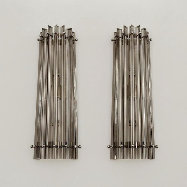Italian Murano Glass Wall Sconces in the style of Venini, 1990s, Set of 4 For Sale - Image 12 of 18