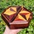 Vintage Japanese Muku Yosegi Wood Parquetry Hexagonal Jewelry Box – Gullwing Lid ​ Japanese solid wood parquetry (known as...