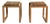 Cutter Tables by Niels Hvass for Trip Trap, 1970s, Set of 2 For Sale