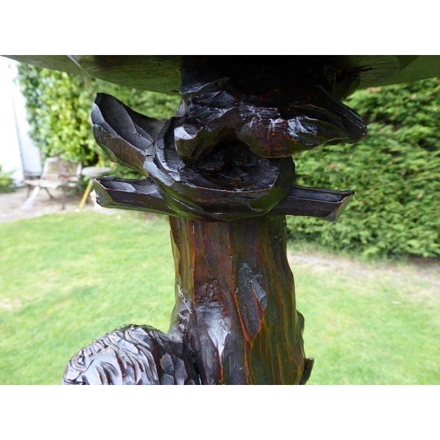 Antique English Carved Figure of a Boy Climbing Plant Stand, 1850 For Sale - Image 11 of 14