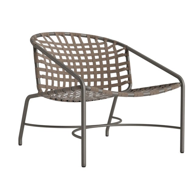 Brown Jordan Kantan Aluminum Suncloth Lounge Chair, Mica frame with Mica fabric For Sale - Image 12 of 12
