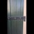 Rustic Double Leaf External PVC Door in Green with Lock For Sale - Image 3 of 8