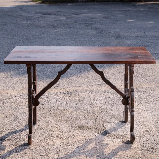 Goat-Shaped Side Table with Lyre-Shaped Feet in Solid Walnut For Sale - Image 18 of 18