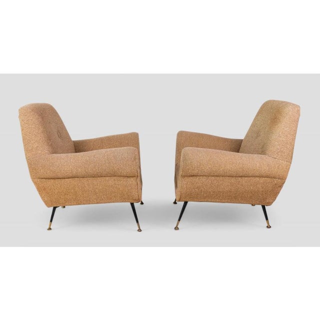 Vintage Italian Armchairs, 1950s, Set of 2 For Sale - Image 4 of 9