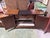 Wood Vintage Drexel Heritage Heirloom Mahogany Federal Style Bar Server Cabinet With Inlay For Sale - Image 7 of 12