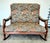Early 20th Century 1930's Antique Victorian Johnson Benchwork Swan Arm Gooseneck Double Rocking Chair For Sale - Image 5 of 5