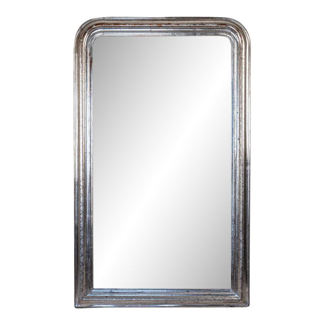 19th Century Louis Philippe Silver-Gilt Mirror For Sale