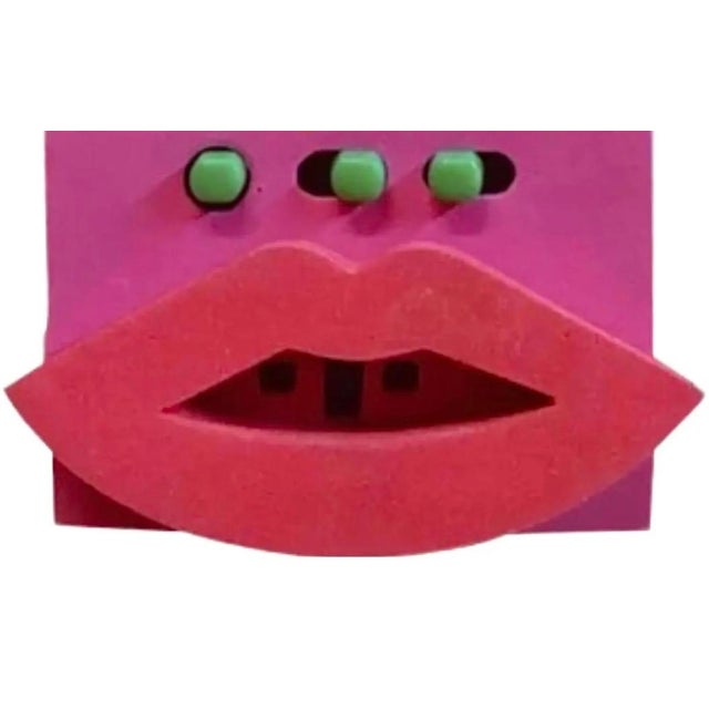 Postmodern 1990’s Canetti Post Modern Hot Pink Memphis Abstract Picasso Pop Art Phone For Sale - Image 3 of 9