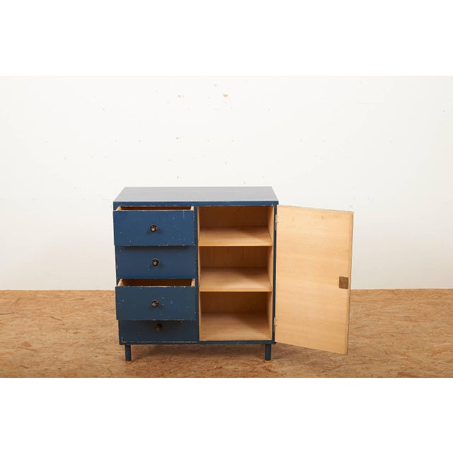 Fir Chest of Drawers with Steel Tube Legs and Wooden Ends For Sale - Image 5 of 16