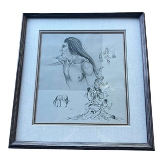 1970s Jerome Tiger Custom Framed Print For Sale