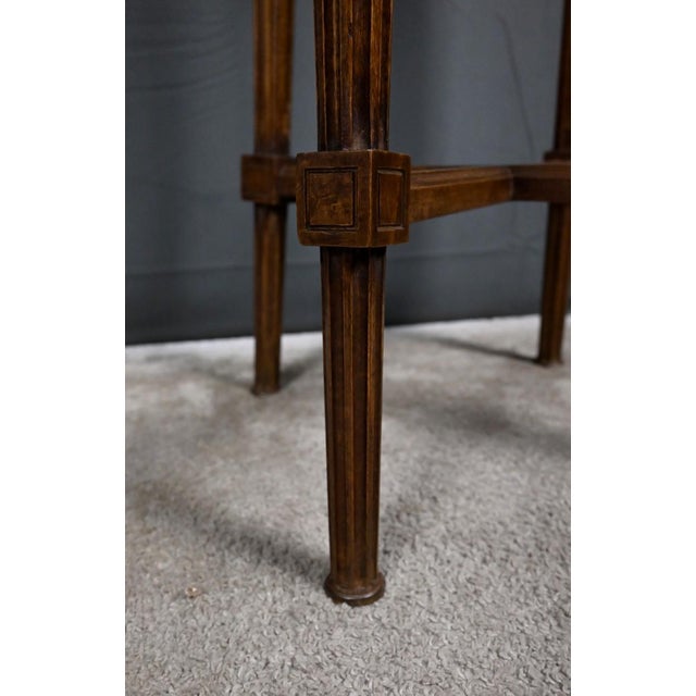 Louis XVI Swivel High Chair in Beechwood, 1900s For Sale - Image 13 of 18