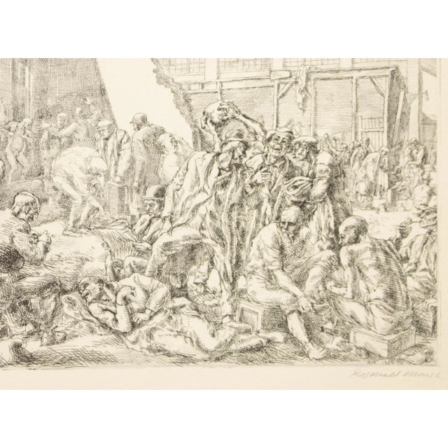 1930s 1939 After Reginald Marsh "The Jungle", First Edition Period Offset Lithograph For Sale - Image 5 of 10