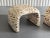 Vintage Upholstered Waterfall Ottomans/ Stools - A Pair For Sale - Image 12 of 12