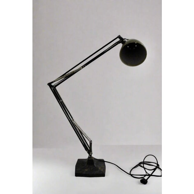 Mid-Century Modern Antique Anglepoise Original Industrial Task Desk Lamp by Herbert Terry For Sale - Image 3 of 10