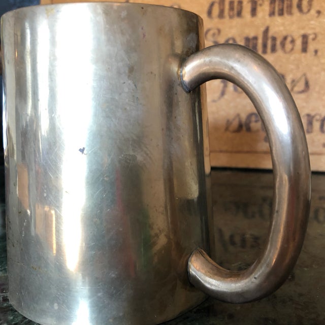 1950s Solid Brass Artist Cup For Sale - Image 4 of 7