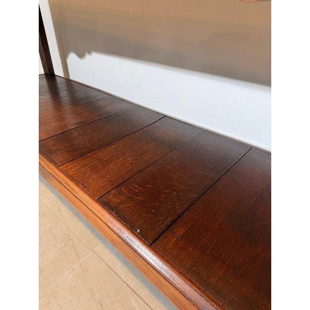 Antique Oak Console Table with Drawers For Sale - Image 4 of 9