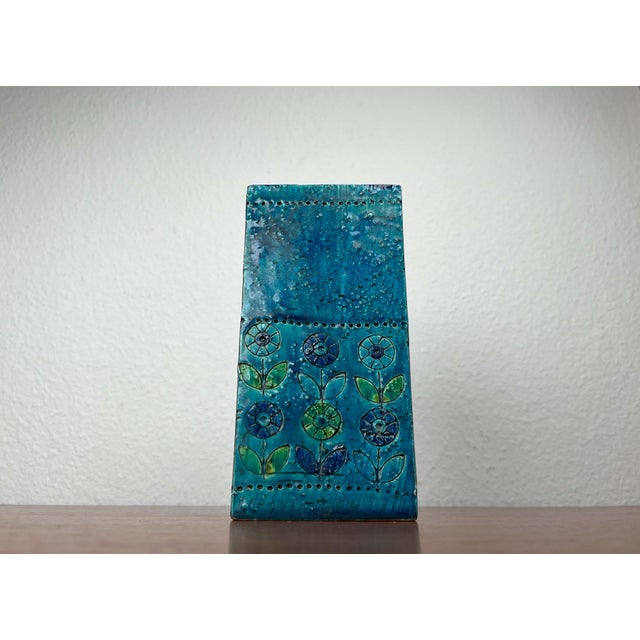 Mid-Century Modern Flower Studio Pottery Block Vase by Aldo Londi for Bitossi, Italy, 1960s For Sale - Image 14 of 18