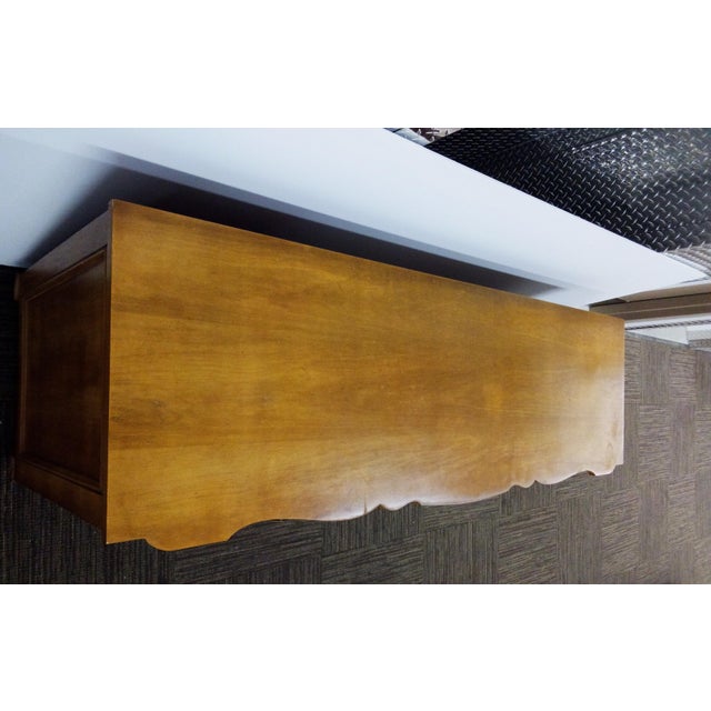 1960s Mid-Century French Provincial Large Lowboy Dresser or Sideboard J. L. Metz For Sale - Image 5 of 12