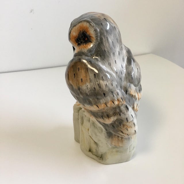 Italian Ceramic Owl Sculpture Chairish