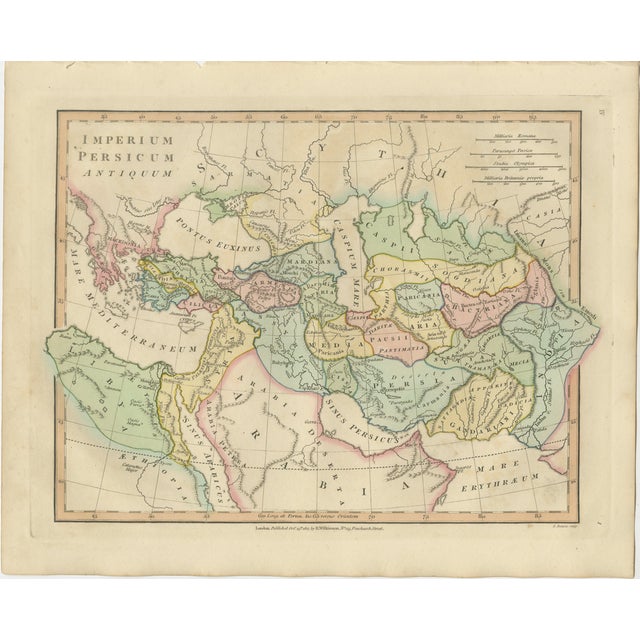 Antique Map of the Ancient Middle Eastern Empire, 1817 For Sale