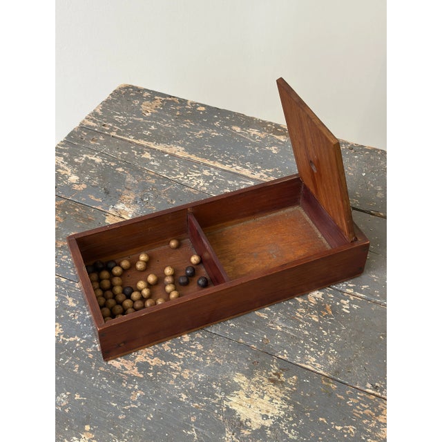 Vintage Folk Art Patrons of Husbandry "P of H Grange" Carved Voting Box, Circa 1930s-40s For Sale - Image 9 of 13