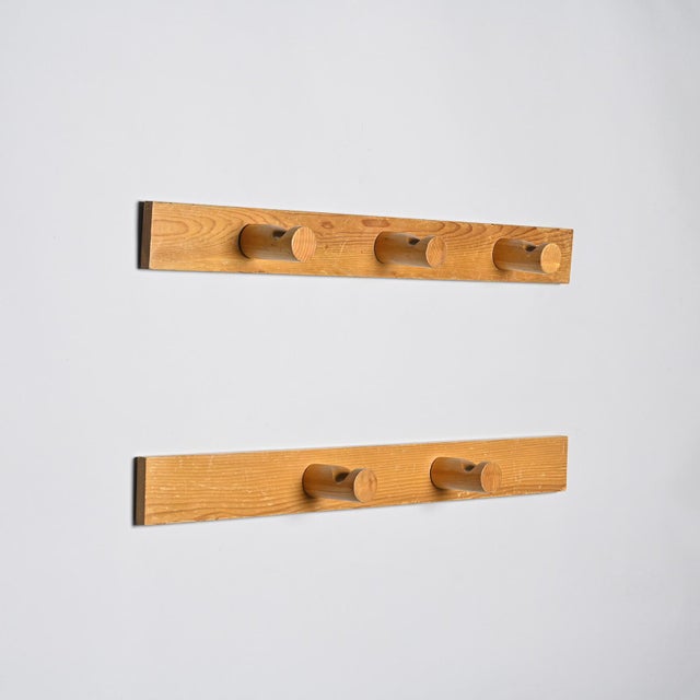 Vintage French Coat Racks by Charlotte Perriand, 1970s, Set of 2 For Sale - Image 3 of 10