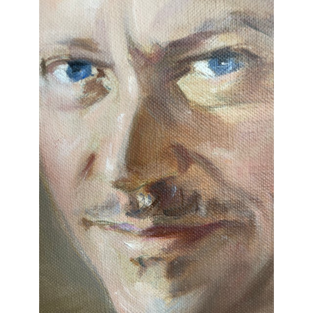 Internationally Renowned Artist Marie Goth’s 1923 Monumental Oil Portrait of Hoosier Businessman Arthur S. Overbay For Sale In Indianapolis - Image 6 of 11