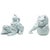 Andrea by Sadek Celadon Foo Dog Figurines - a Pair For Sale - Image 13 of 13