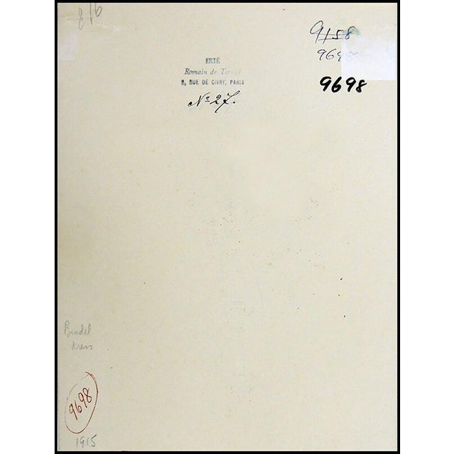 Paper Early 20th Century Bendel Dress, Erté For Sale - Image 7 of 8