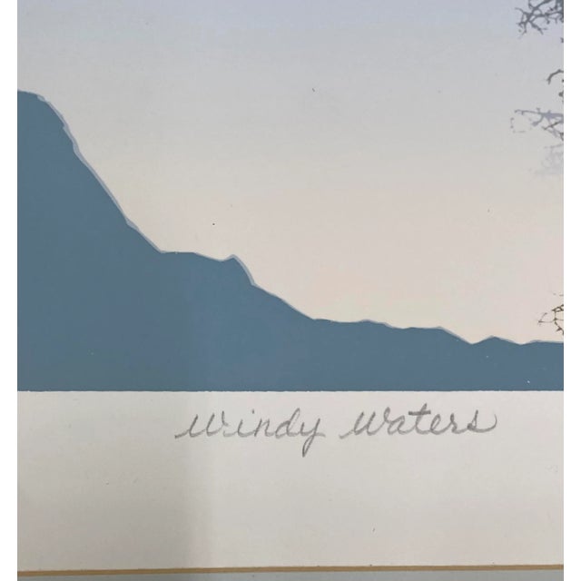 James Hagen 'Windy Waters" Original Serigraph C.1984 For Sale - Image 9 of 13