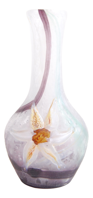 Vase with Acid-Etched Daffodil by Emille Galle