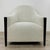 Modern Theodore Alexander Gray and White Helix Club Chair For Sale - Image 3 of 7