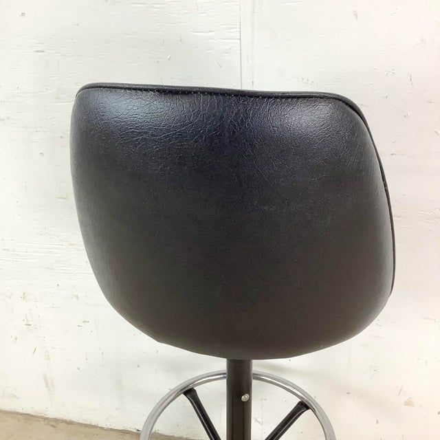 Mid-Century Swivel Barstool For Sale - Image 9 of 12