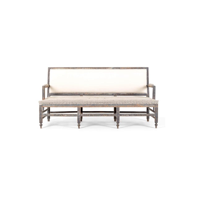 19th Century Italian Painted Settee For Sale - Image 11 of 11