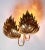 Large Gilt Brass Palm Wall Lamp from Maison Jansen, 1970s For Sale - Image 14 of 18