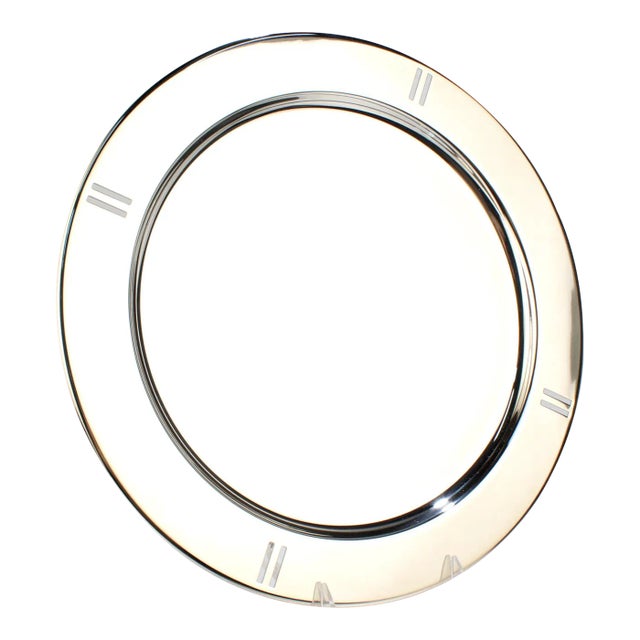 Large Silver Plate Charger or Tray by Richard Meier for Swid Powell For Sale